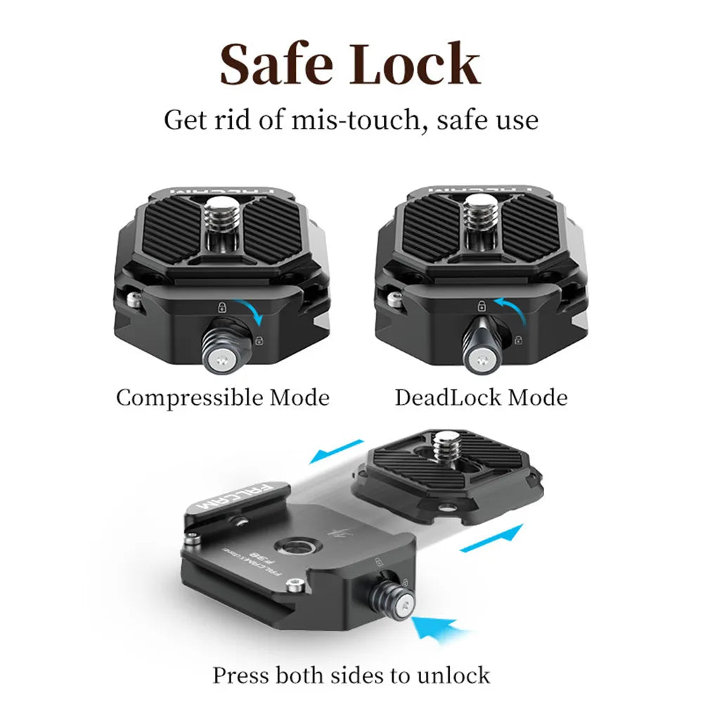 FALCAM F38 Quick Release System Plate for 1/4'' and 3/8'' Thread