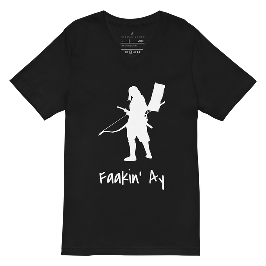 Faakin Ay Unisex Short Sleeve V-Neck T-Shirt