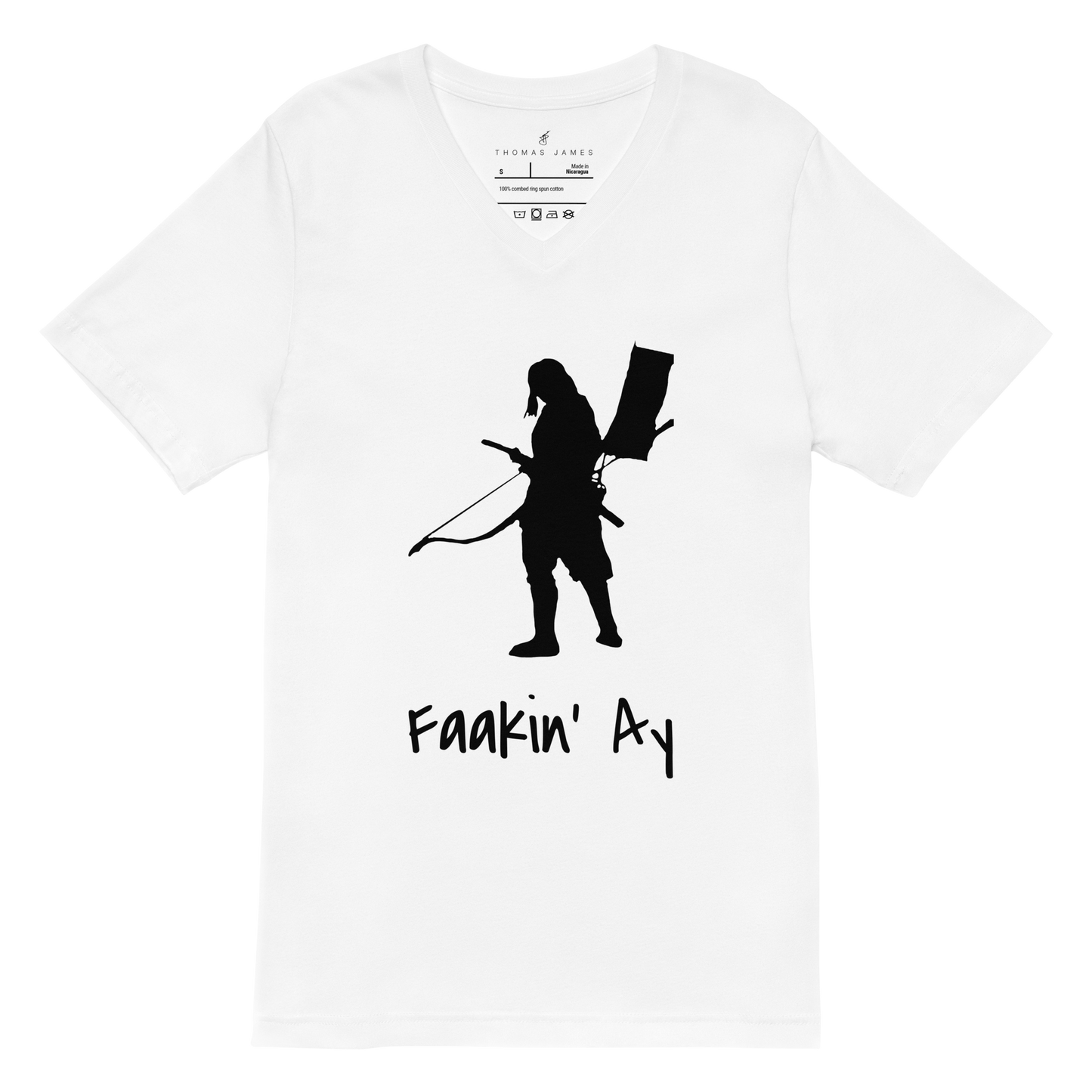 Faakin Ay Unisex Short Sleeve V-Neck T-Shirt